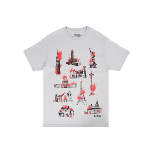PLEASURES Белая Мужская Футболка