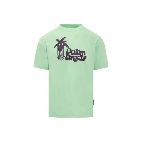 PALM ANGELS Зеленые Мужские Футболки