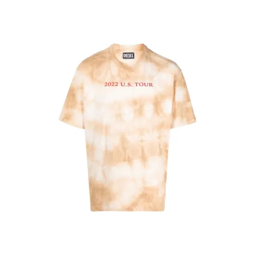DIESEL Желтые Мужские T-рубашки