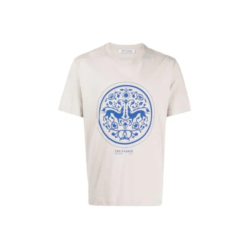 TRUSSARDI Белая Мужская T-Рубашка