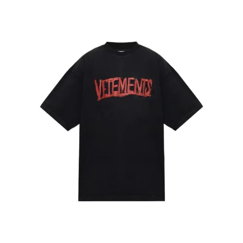 Vetements Черные Мужские T-Рубашки