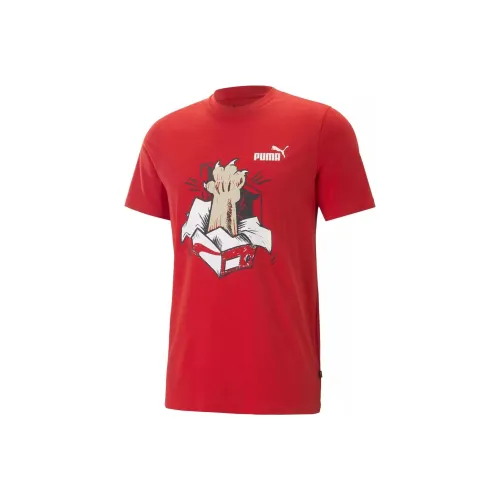 PUMA GRAPHICS SNEAKER Футболка Рубашка Мужская Красная