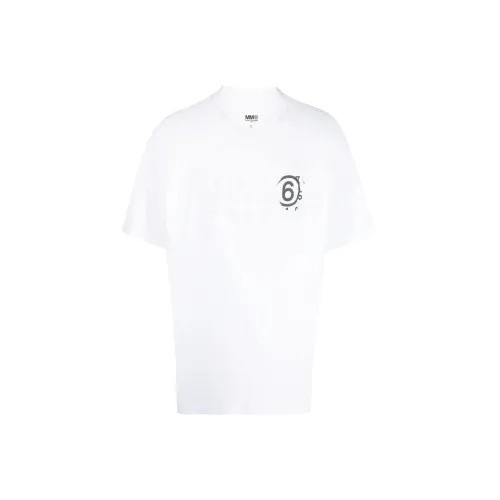 MM6 Maison Margiela совместная брендированная рубашка T Мужская Белая