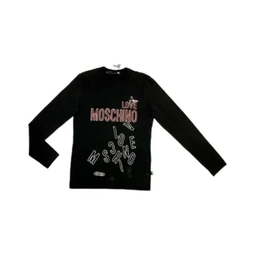 MOSCHINO Мужские черные T-рубашки