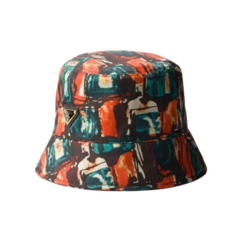 PRADA Переработанный нейлон Шляпы ведра Женские Оранжевый
