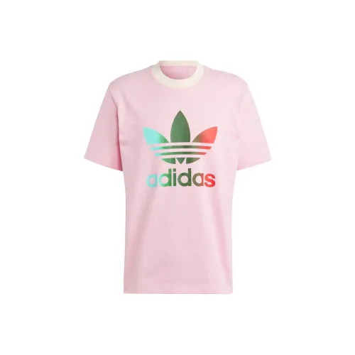 Adidas Originals 70S T-Shirt Мужской Светло-Розовый Красный
