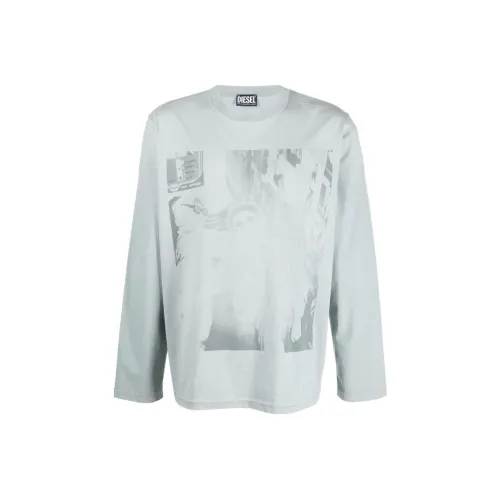 DIESEL Зеленые Мужские T-рубашки