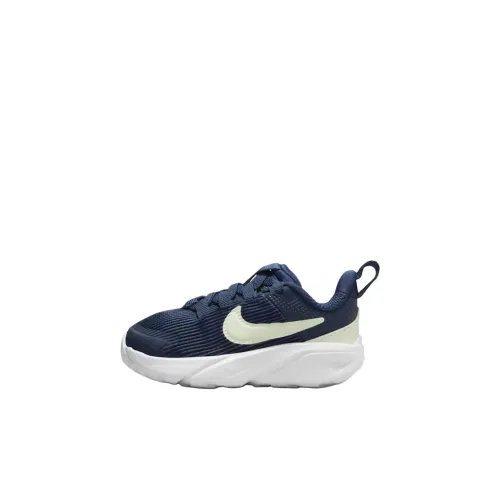 nike Star Runner 4 Противоскользящая Устойчивая к истиранию Низкий Топ Обувь для малышей Синий Для младенцев и малышей