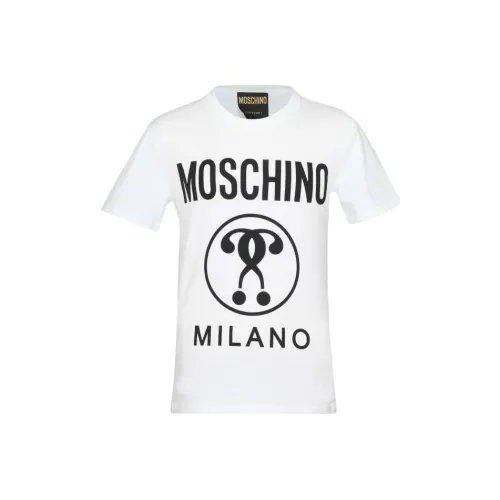 MOSCHINO Белая Мужская T-Рубашка