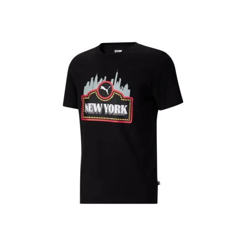 PUMA NYC BROADWAY SIGN Черная Мужская Футболка