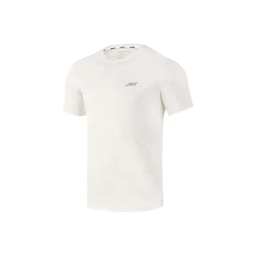 Skechers Зефирный Белый/0074 Мужская T-Рубашка