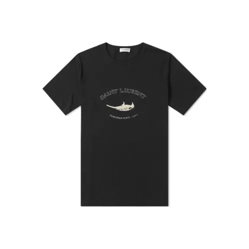 SAINT LAURENT SS23 T-Shirt Мужской Черный