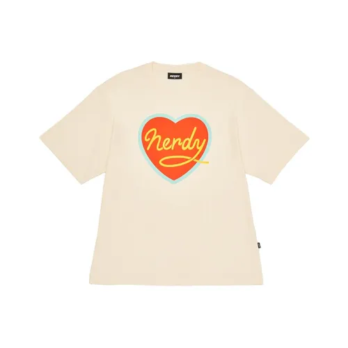 Nerdy Бежевые Унисекс Футболки