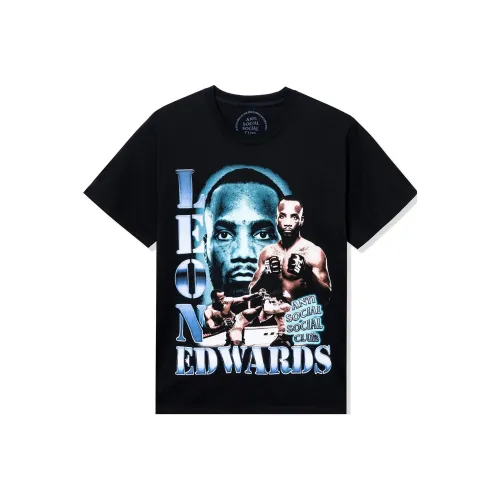 ANTI SOCIAL SOCIAL CLUB ASSC X UFC SS23 Co Брендированные SERIES Черные Унисекс Рубашки T