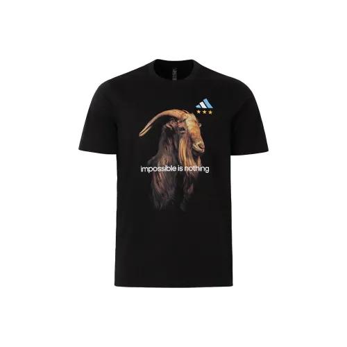 Adidas Messi Черная Мужская T-Рубашка