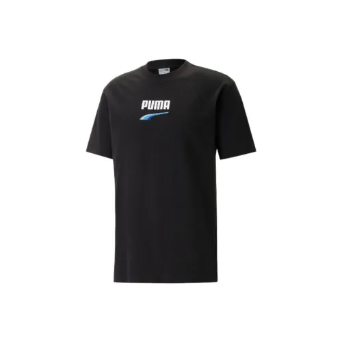 PUMA Рукав с оборванным плечом T-рубашка Мужская Черная