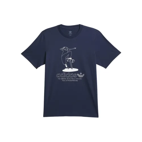 Adidas Originals HENRY JONES MAITE T Рубашка Мужская Темно-синяя