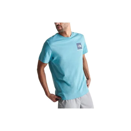 The North Face Небесно-голубой Мужской T-рубашки