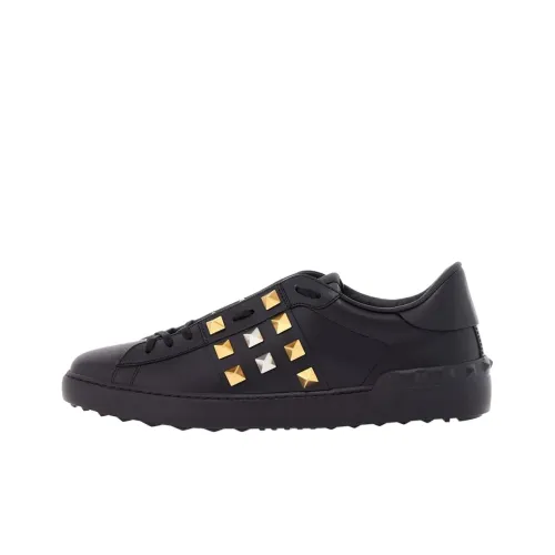 Valentino Rockstud Low Топ Скейтборд Кроссовки Мужские Черные