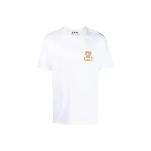 MOSCHINO Белая Мужская T-Рубашка