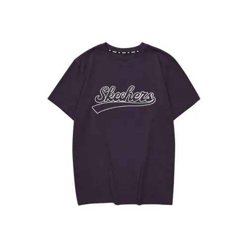 Skechers T-Shirt Унисекс Сливово-пурпурный красный