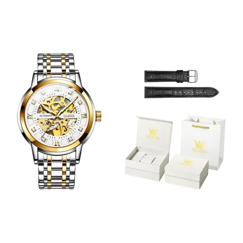 OLEVS Play The Cool Series Механические часы Мужские часы Белый циферблат