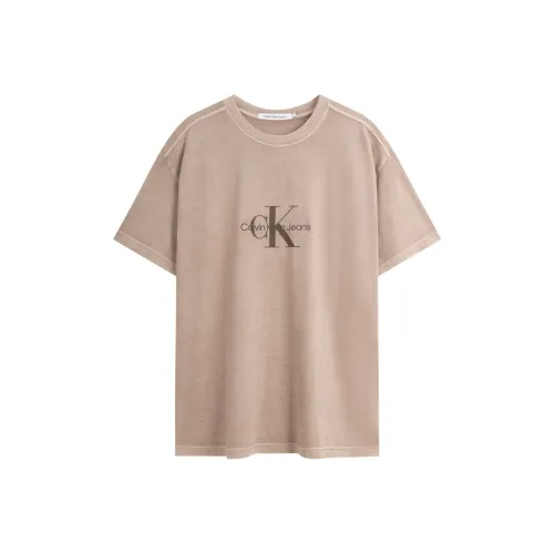 Calvin Klein T-Shirt Мужской Медовый Чай Коричневый