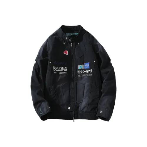 A SQUARE ROOT Куртки Пальто Унисекс Темно-синий