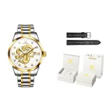 Мужской стальной ремешок с белым циферблатом [Роскошная коробка + кожаный ремешок]