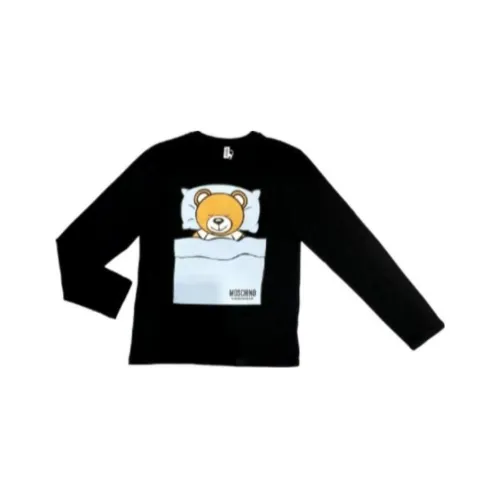 MOSCHINO Мужские черные T-рубашки