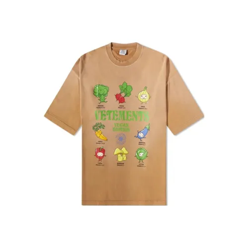 Vetements Хаки Мужская T-рубашка