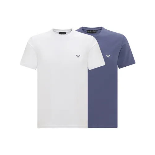 EMPORIO ARMANI 2 шт Темно-синий + Белый Мужские Рубашки