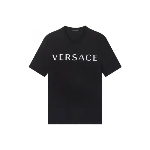 VERSACE Мужские черные T-рубашки