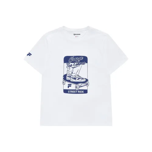 FILA FUSION Комплект с короткими рукавами мужская стандартная белая футболка