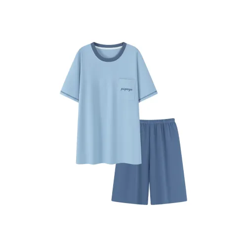 Городская красота Pajama Комплект Мужской Озерный Синий