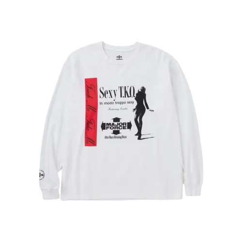 NEIGHBORHOOD x MAJOR FORCE SS24 T-Shirt Унисекс Белый