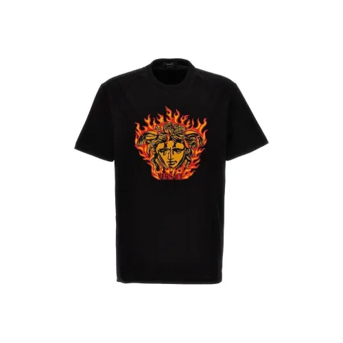 VERSACE Мужские черные T-рубашки