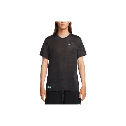 nike Бег T-Shirt Мужской Средний Серый