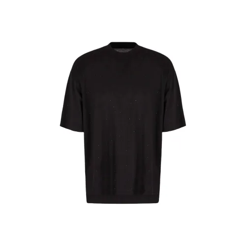 EMPORIO ARMANI SS24 T Рубашка Мужская Черная