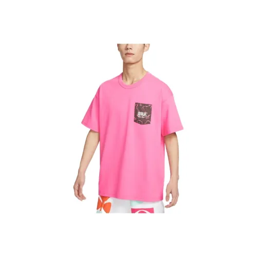 Nike T-Shirt Мужская Тонкая Фиолетово-Розовая