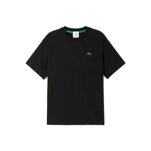 LACOSTE Черная унисекс футболка