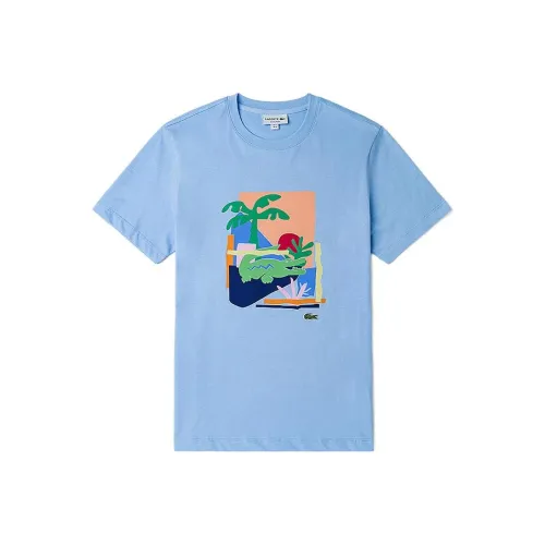 LACOSTE SS22 T Рубашка Мужская Небесно-голубая