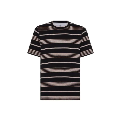 BRUNELLO CUCINELLI SS24 T Рубашка Мужская Черная