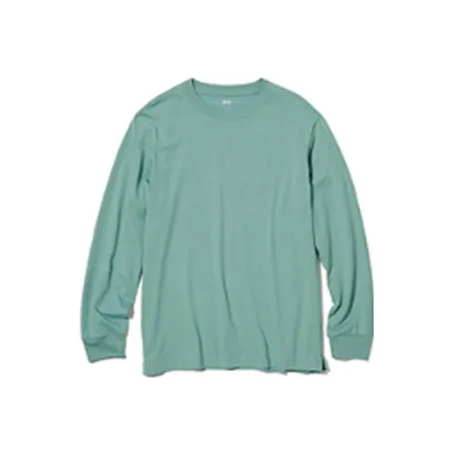 UNIQLO Изумрудно-зеленая унисекс футболка