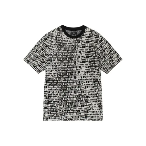 Stussy Черный/Белый Мужские T-рубашки