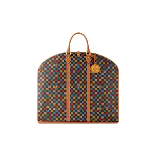 LOUIS VUITTON Покрытый холст сумка для путешествий мужская коричневый