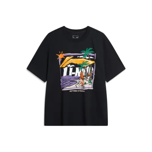 LINING Sports Life Collection Черная Мужская Футболка