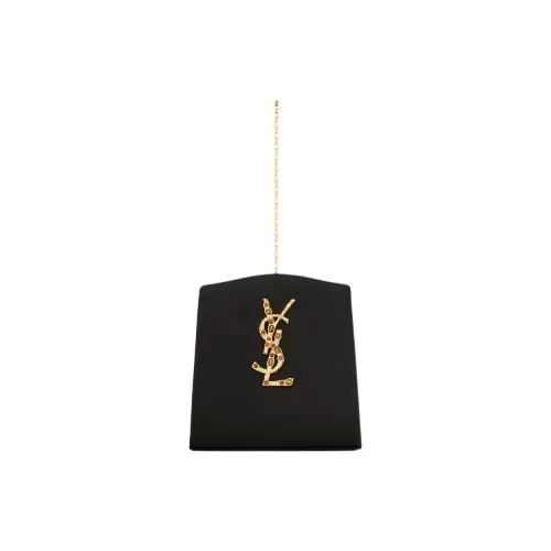 SAINT LAURENT Ткань Клатч Маленький Женский Черный