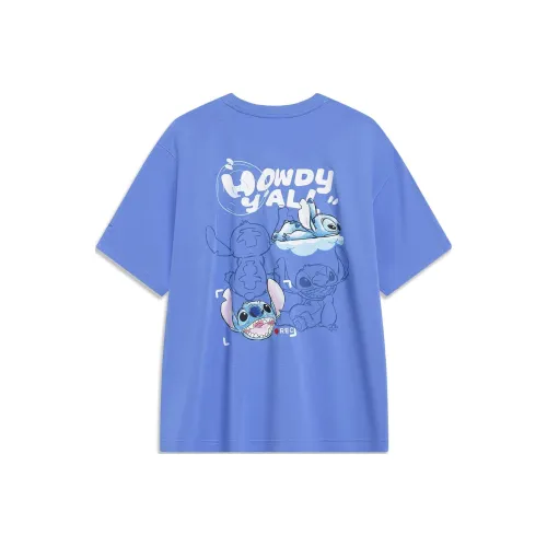 LiNing x Disney T-Shirt Унисекс Wave Синий