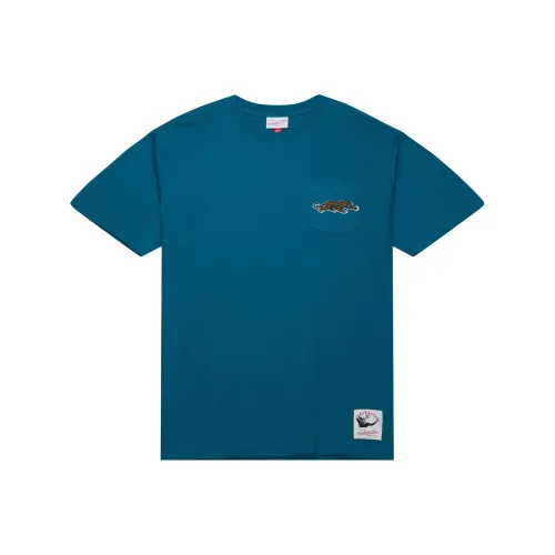 Mitchell Ness Blue Men's T-Shirts Mitchell Ness Синие Мужские Футболки